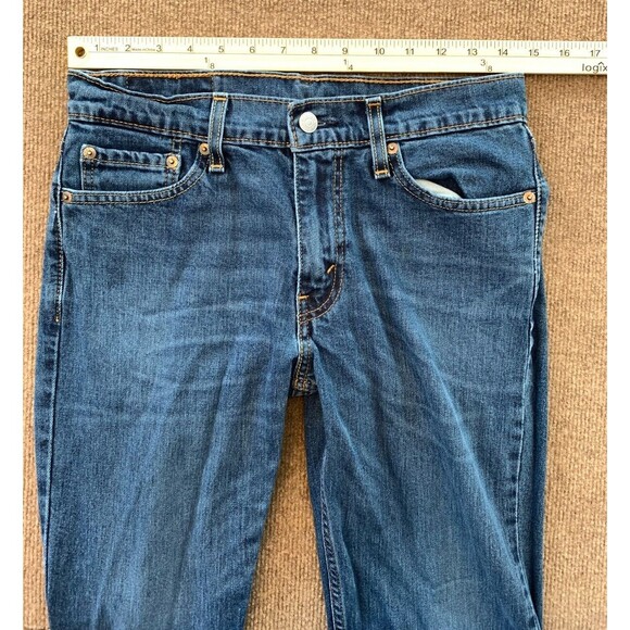 Levis 511 Jeans Mens 30x32 Slim Fit Straight Leg Dark Wash Cowboy Denim - Picture 4 of 7